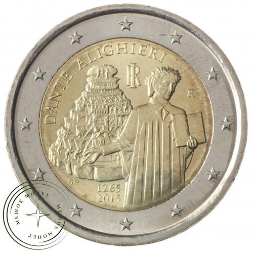 Италия 2 евро 2015 Данте Алигьери — 38779477