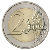 Монета Италия 2 евро 2015 Данте Алигьери