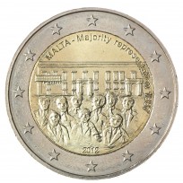 Монета Мальта 2 евро 2012 Совет большинства 1887 года