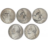 Монета США 5 центов набор 200 лет экспедиции Льюиса и Кларка