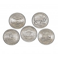 Монета США 5 центов набор 200 лет экспедиции Льюиса и Кларка