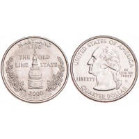 Монета США 25 центов 2000 Мэриленд