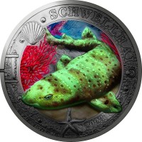 Монета Австрия 3 евро 2023 Акула