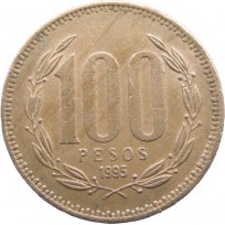 Монета Чили 100 песо 1995