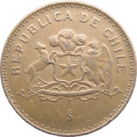 Монета Чили 100 песо 1995