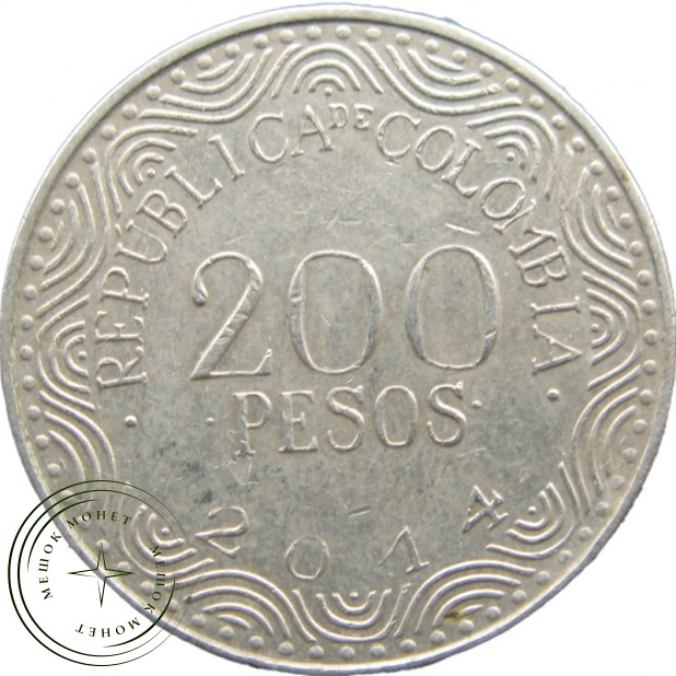 Колумбия 200 песо 2014
