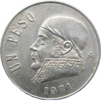 Монета Мексика 1 песо 1971