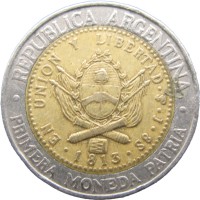 Монета Аргентина 1 песо 1994