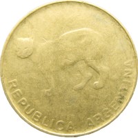 Монета Аргентина 5 сентаво 1987