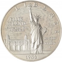 Монета США 1 доллар 1986 100 лет Статуе Свободы