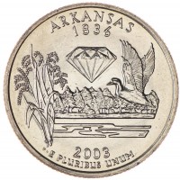США 25 центов 2003 Арканзас