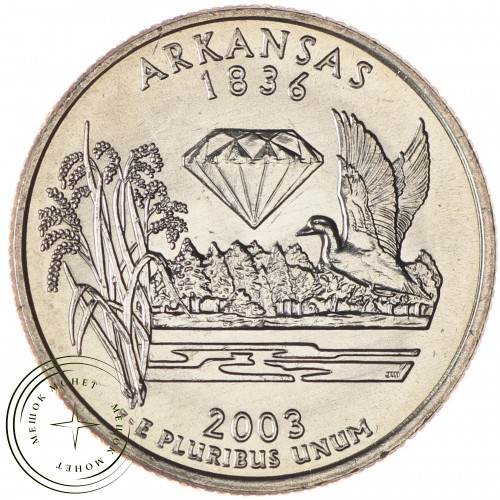 США 25 центов 2003 Арканзас — 21721260