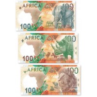 Сувенирная банкнота ГОЗНАК Африка