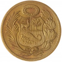 Монета Перу 1 соль 1944