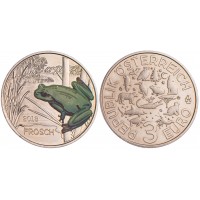 Монета Австрия 3 евро 2018 Лягушка