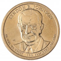 США 1 доллар 2015 Линдон Б. Джонсон