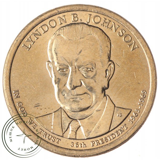 США 1 доллар 2015 Линдон Б. Джонсон