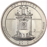 США 25 центов 2010 парк Хот-Спрингс