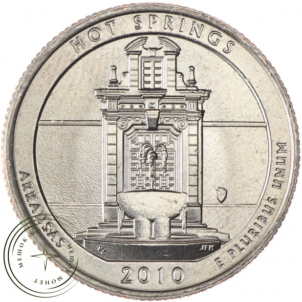США 25 центов 2010 парк Хот-Спрингс