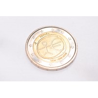 Монета Испания 2 евро 2009 10 лет экономическому и валютному союзу