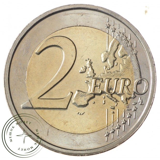 Испания 2 евро 2009 10 лет экономическому и валютному союзу