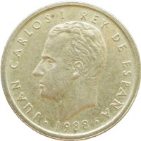 Монета Испания 100 песет 1988
