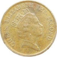 Монета Гонконг 10 центов 1987
