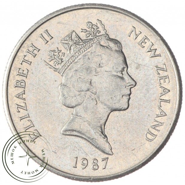 Новая Зеландия 5 центов 1987