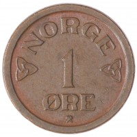 Норвегия 1 эре 1956