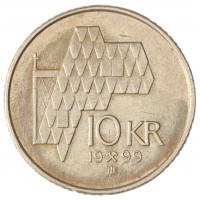 Норвегия 10 крон 1999