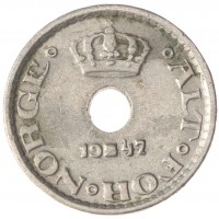 Монета Норвегия 10 эре 1947