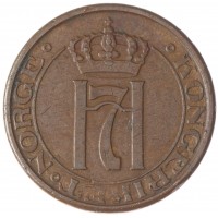 Монета Норвегия 2 эре 1947