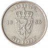 Норвегия 50 эре 1956