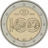 Бельгия 2 евро 2026 100 лет Бельгийским государственным железным дорогам SNCB «Спа-Франкоршам» — 937046668