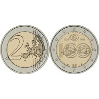 Монета Бельгия 2 евро 2026 Государственные железные дороги (Буклет)
