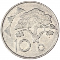 Монета Намибия 10 центов 2012