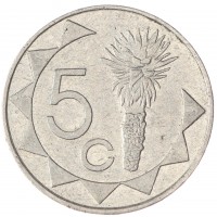 Монета Намибия 5 центов 1993