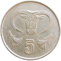 Кипр 5 центов 1987