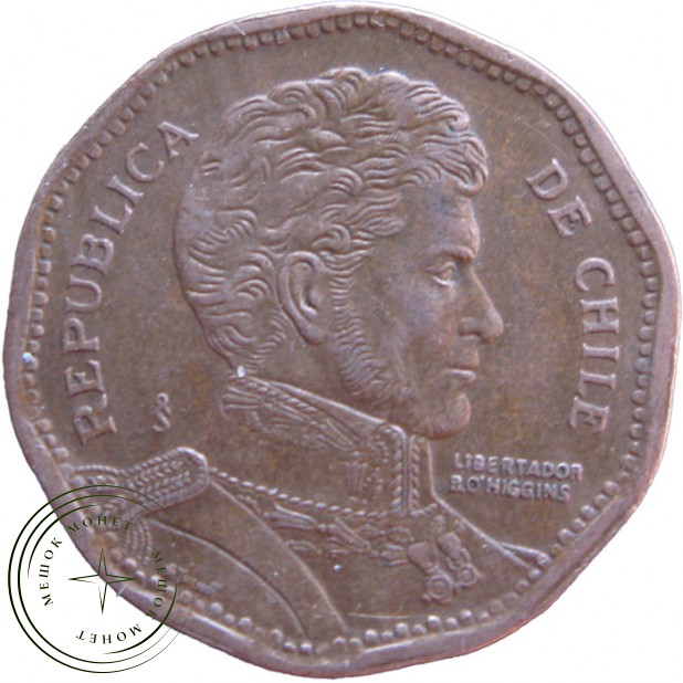 Чили 50 песо 2008