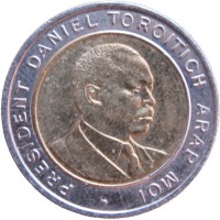 Монета Кения 5 шиллингов 1997