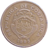 Монета Коста-Рика 100 колон 1995