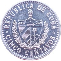 Монета Куба 5 сентаво 2010