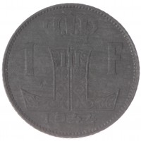 Монета Бельгия 1 франк 1944