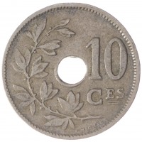Монета Бельгия 10 сентим 1929