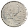 Канада 25 центов 2005 Олень
