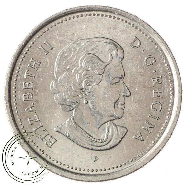 Канада 25 центов 2005 Олень