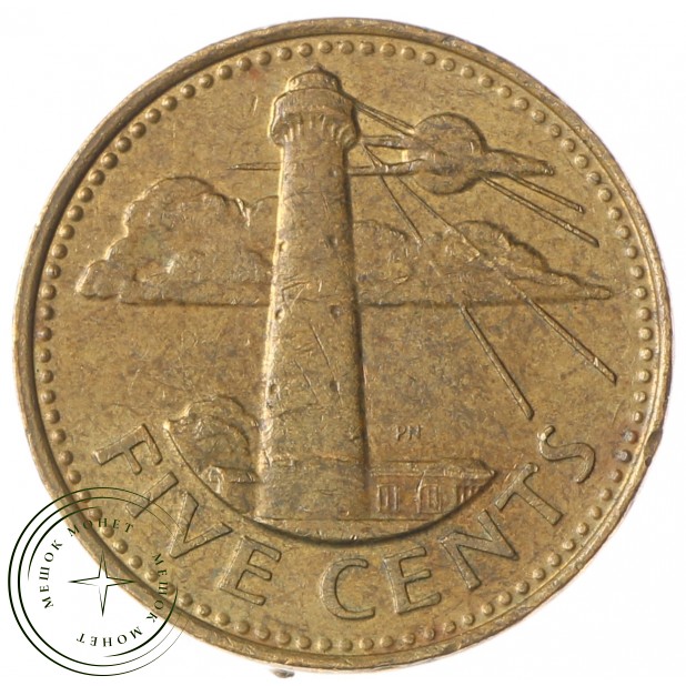 Барбадос 5 центов 1998