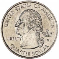 Монета США 25 центов 1999 Джорджия