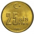 Турция 25000 лир ( 25 бин ) 2003