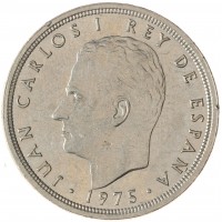 Монета Испания 50 песет 1975